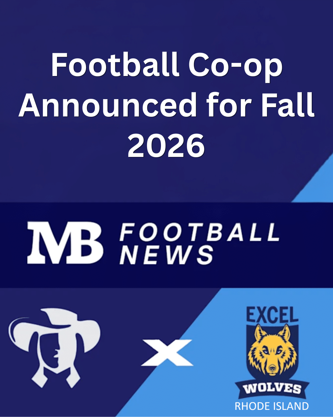 football co-op announcement for moses brown school and excel academy